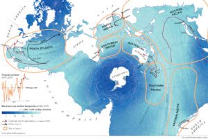 ocean in the spilhaus projection